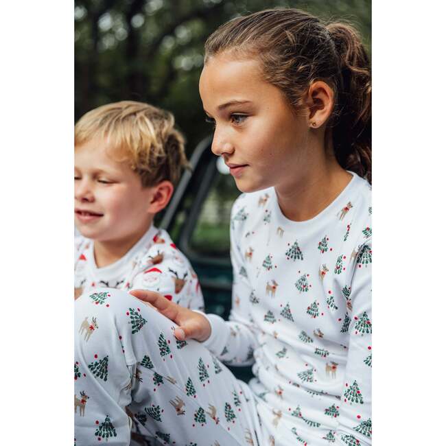 The Organic Long Sleeve Pajama Set, Tinsel Trees - Pajamas - 3