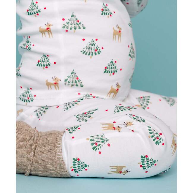 The Organic Long Sleeve Pajama Set, Tinsel Trees - Pajamas - 4