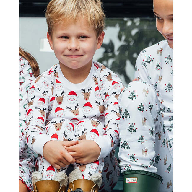 The Organic Long Sleeve Pajama Set, Santa Squad - Pajamas - 4