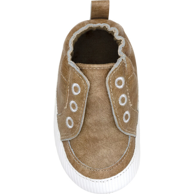 Stylish Steve Tan Soft Sole - Crib Shoes - 6