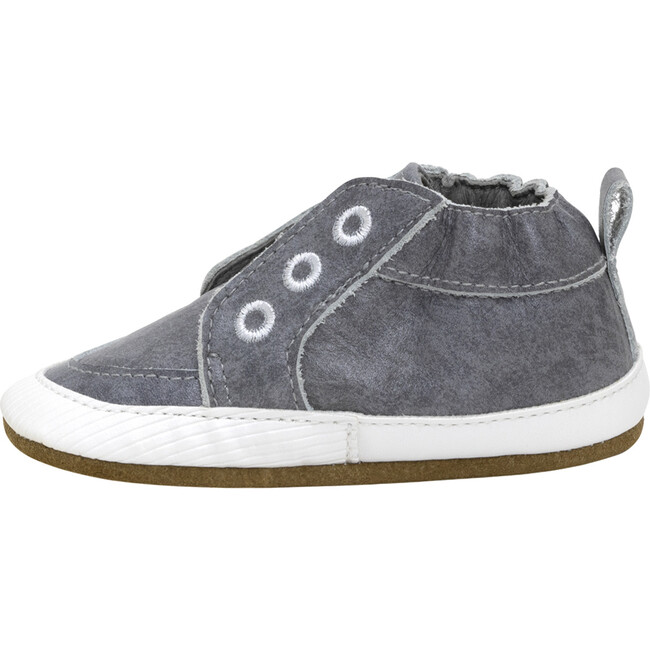 Stylish Steve Grey Soft Sole - Crib Shoes - 2