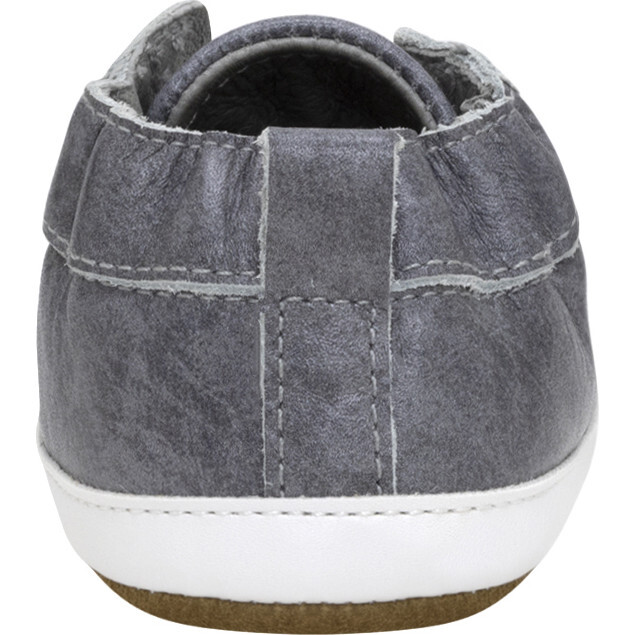 Stylish Steve Grey Soft Sole - Crib Shoes - 4