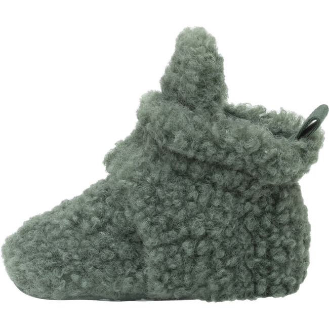 Sherpa Olive Snap Bootie - Booties - 2