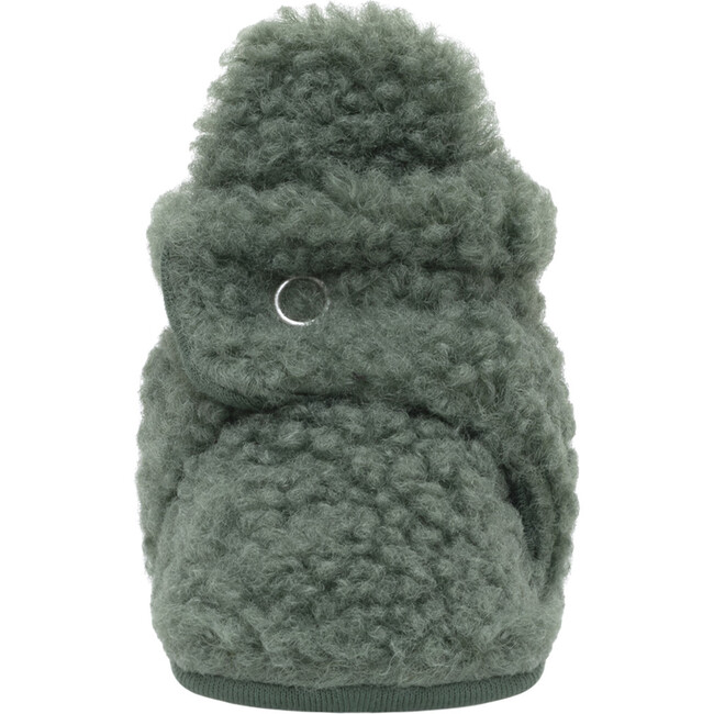 Sherpa Olive Snap Bootie - Booties - 3