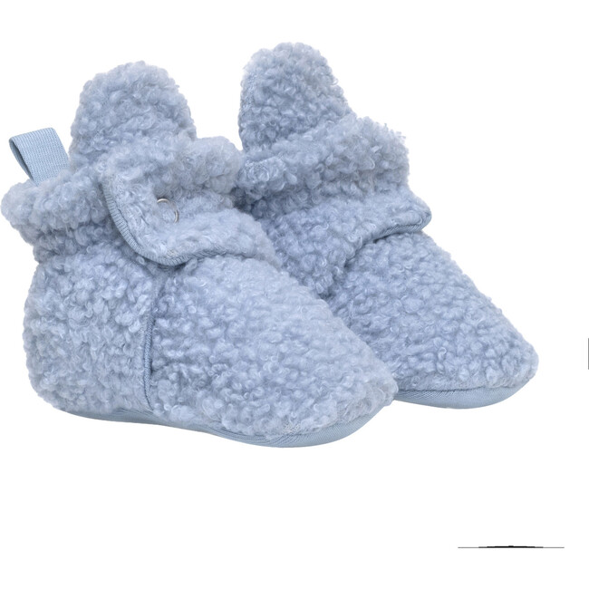 Sherpa Light Blue Snap Bootie