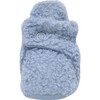 Sherpa Light Blue Snap Bootie - Booties - 3