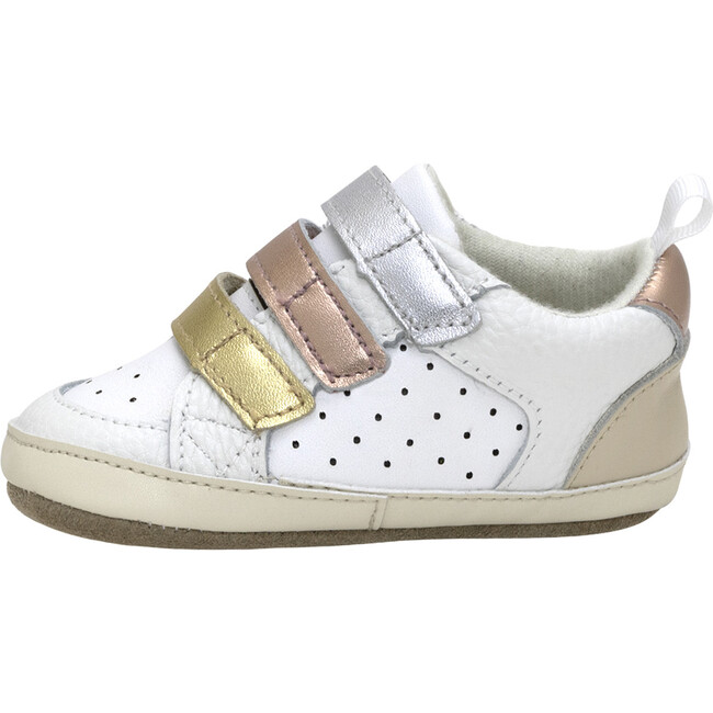 Novie White First Kick Prewalker - Crib Shoes - 2