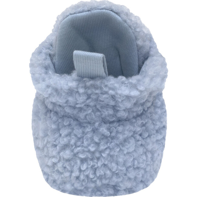 Sherpa Light Blue Snap Bootie - Booties - 4