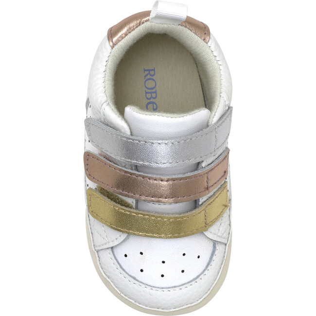 Novie White First Kick Prewalker - Crib Shoes - 6