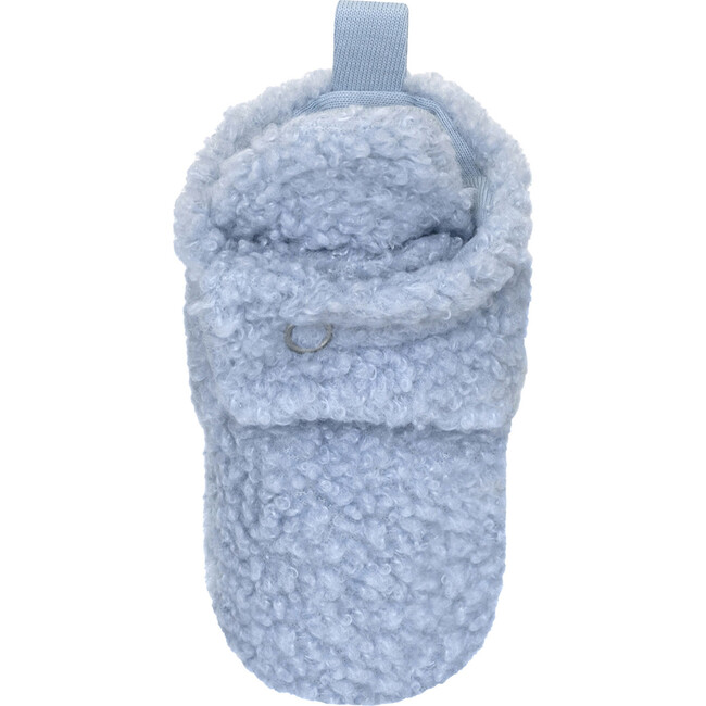 Sherpa Light Blue Snap Bootie - Booties - 6