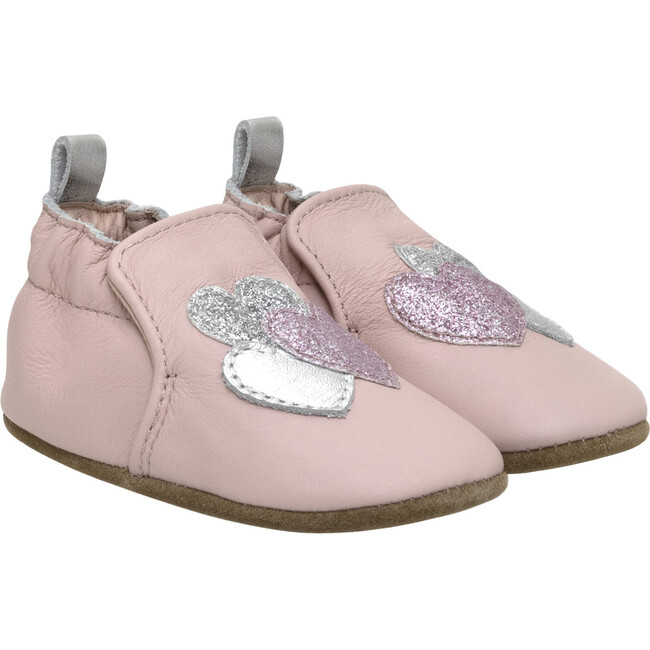 Heart Sparkle Lt Pink Soft Sole
