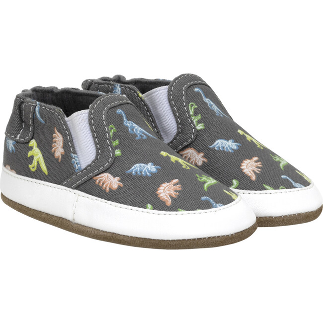 Glowing Dinos Charcoal Soft Sole