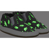 Glowing Dinos Charcoal Soft Sole - Crib Shoes - 2