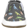 Glowing Dinos Charcoal Soft Sole - Crib Shoes - 4