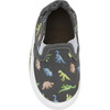 Glowing Dinos Charcoal Soft Sole - Crib Shoes - 7