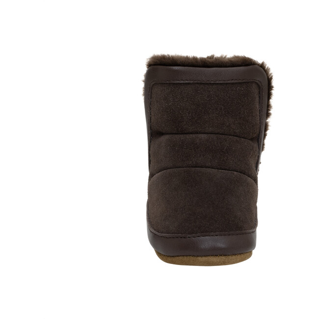 Cozy Cuff Brown Soft Sole Boot - Crib Shoes - 3