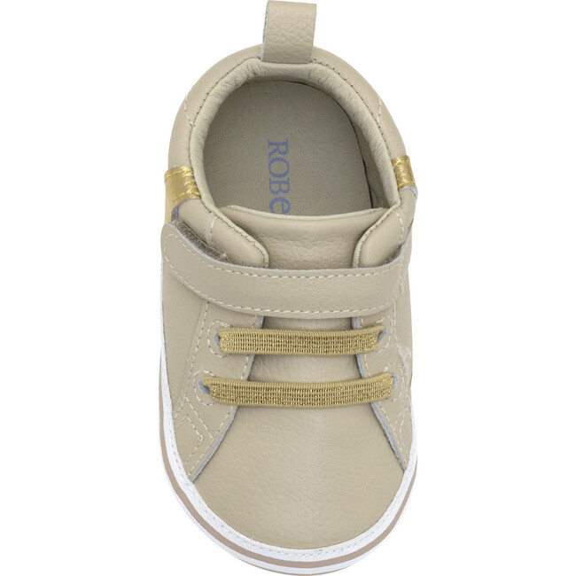 Addie Taupe First Kick Prewalker - Crib Shoes - 6