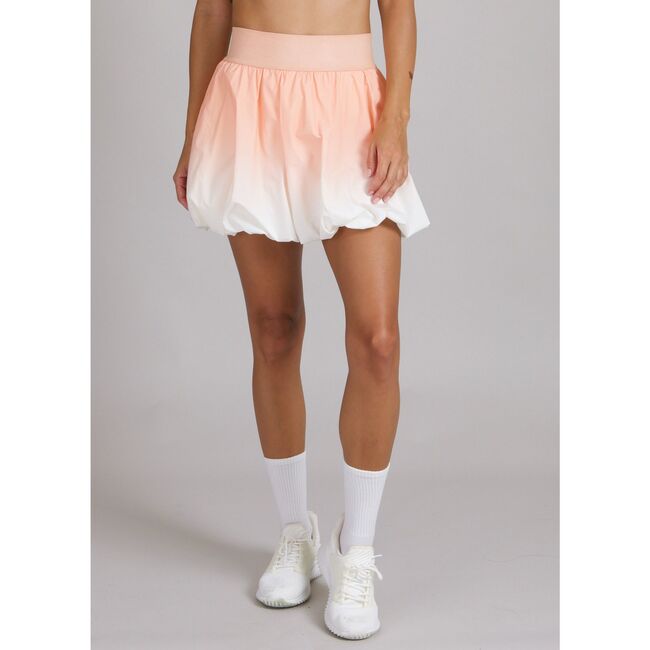 SERENA Skirt, Peach/white - Skirts - 2