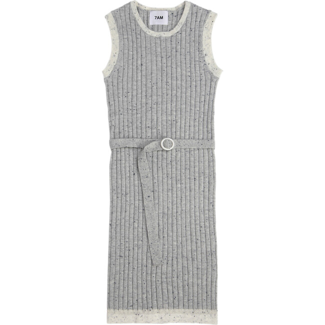 Sleeveless Retro Dress, Heather Grey