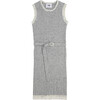 Sleeveless Retro Dress, Heather Grey - Dresses - 1 - thumbnail
