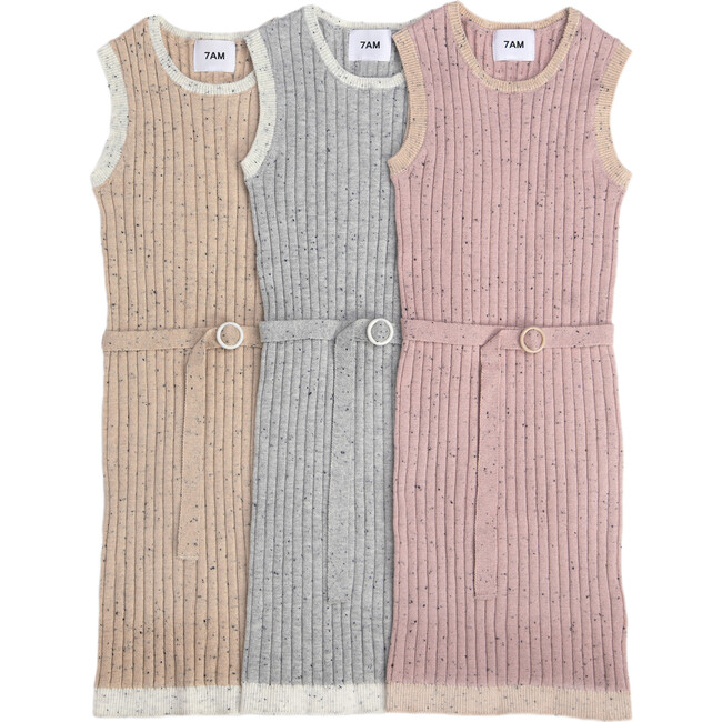 Sleeveless Retro Dress, Heather Grey - Dresses - 4