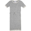Short Sleeve Retro Dress, Heather Grey - Dresses - 1 - thumbnail