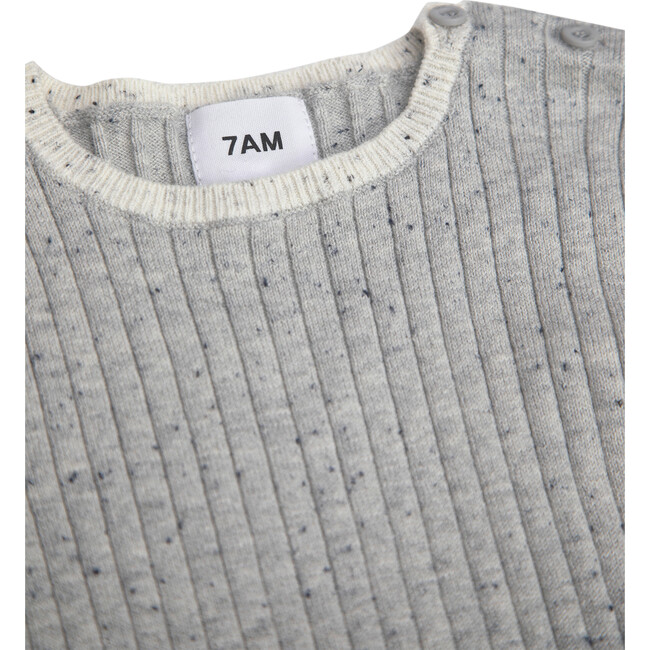 Short Sleeve Retro Dress, Heather Grey - Dresses - 2