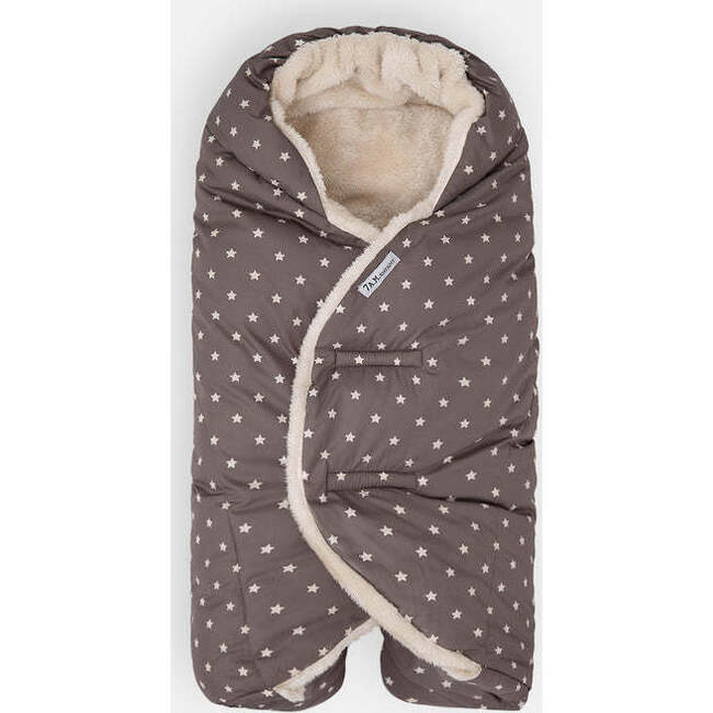 Stars Print Nido With Plush Lining, Ash Oak - Car Seat Accessories - 1