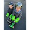 Kids DINO Scooter Warmmuffs, Green - Gloves - 8