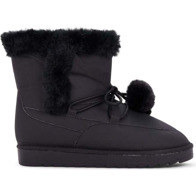 Miss Snow Fluff, Black Faux Nubuck - Boots - 3