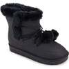 Miss Snow Fluff, Black Faux Nubuck - Boots - 1 - thumbnail