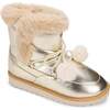 Miss Snow Fluff, Gold Metallic - Boots - 1 - thumbnail