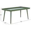 Nonie Coffee Table With Tray, Dusty Green - Accent Tables - 4 - thumbnail