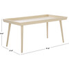 Nonie Coffee Table With Tray, Sand - Accent Tables - 4 - thumbnail