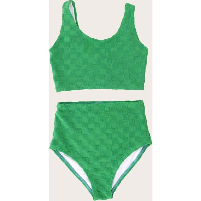 Two Piece Tank, Hamptons Terry Check