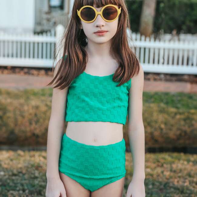 Two Piece Tank, Hamptons Terry Check - Two Pieces - 3