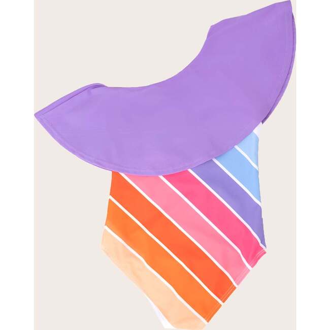 Ruffle One Shoulder, Garden State Rainbow - One Pieces - 2