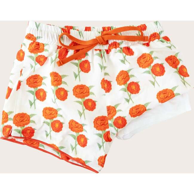 Boys Swim Shorts, Naples Floral - Swim Trunks - 3