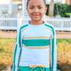 Unisex Rashguard, Hamptons Stripe - Rash Guards - 3