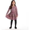 Kids Printed Ls Top & Tiered Skirt Set, Pink Floral - Mixed Apparel Set - 2