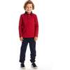 Kids Soft Polo & Twill Pull-On Pant Set, Red Holiday - Mixed Apparel Set - 2