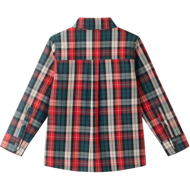 Kids Plaid Buttondown & Bowtie Set, Red Holiday - Mixed Apparel Set - 4