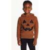 Kids Hooded Sweater, Orange Pumpkin - Sweaters - 2