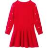 Kids Knit Twofer Dress, Red Bubble - Dresses - 3