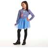 Kids Heather Sweatshirt Dress, Bow Collage - Dresses - 2