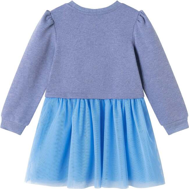 Kids Heather Sweatshirt Dress, Bow Collage - Dresses - 3