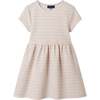 Kids Crewneck Ft Sweatshirt W/Knit Dress Set, Teal Rainbow - Dresses - 4