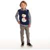 Kids Sweater Vest Set, Navy Snowman - Mixed Apparel Set - 2