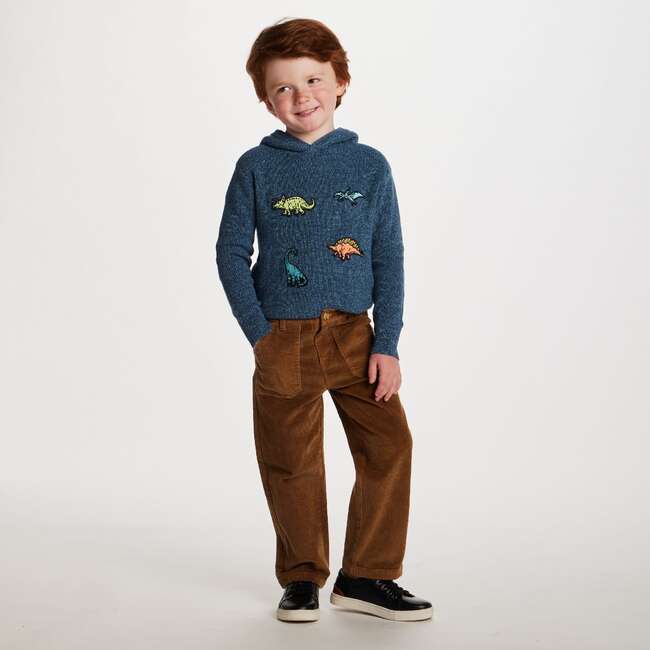 Kids Wide Leg Corduroy Pants, Beige - Pants - 3