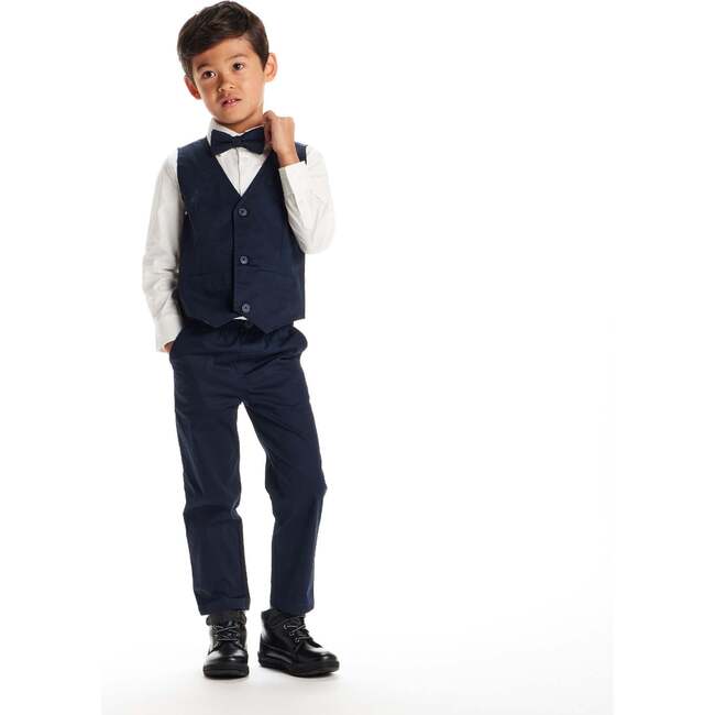 Kids 4-Piece Vest Set, Navy - Mixed Apparel Set - 2